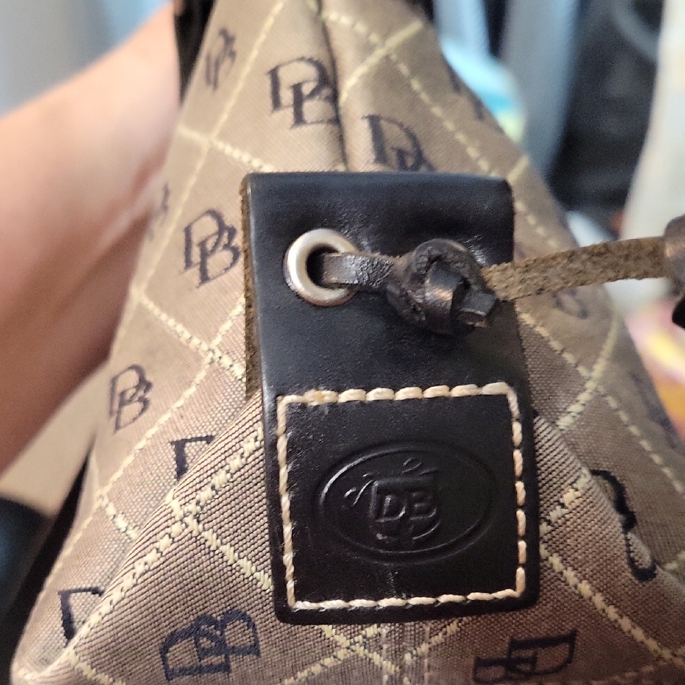 Dooney & Bourke Tan and Black Tote Bag - Picture 5 of 5